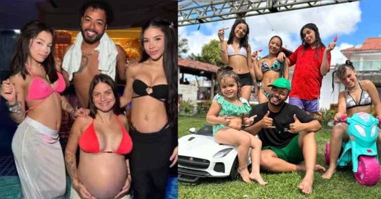 Hytalo Santos ao lado dos jovens com quem convive. | Divulgação