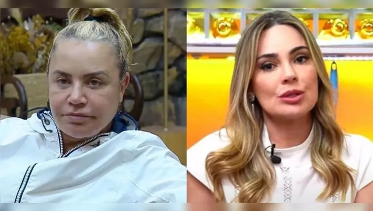 Um embate se formou entre Flor Fernandez (à esquerda) e Raquel Sheherazade (à direita) | Foto: Reprodução/PlayPlus