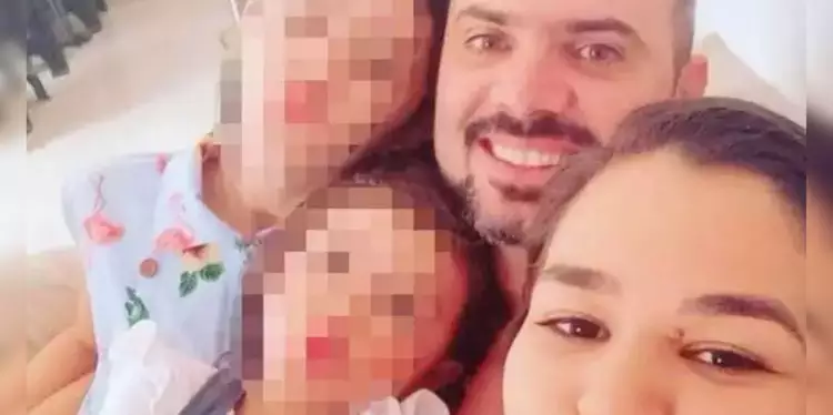 A imagem em destaque mostra o casal que morreu no acidente e as filhas dos dois. (Foto: Reprodução | G1 Tocantins | Via Mayra Lima Barbosa | Arquivo pessoal)