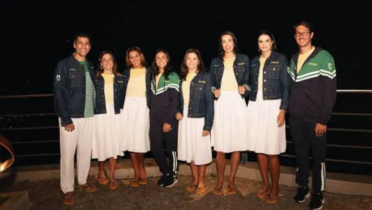 Uniforme da cerimônia de abertura foi um dos mais criticados | Reprodução
