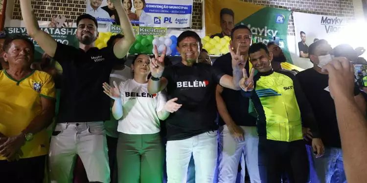 Convenção do Partido Liberal oficializa candidatura do deputado federal Éder Mauro para prefeitura de Belém na noite desta quarta-feira (24.07) (Cristino Martins / O Liberal)