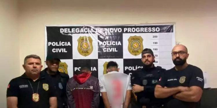 Polícia Civil elucidou três homicídios ocorridos em Novo Progresso por assassinato de aluguel Matheus de Vargas e comparsa Adiel Lima Júnior. (Divulgação / Polícia Civil)