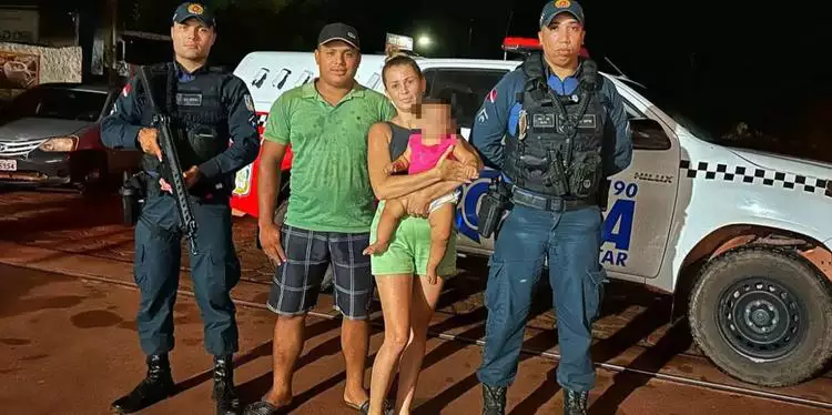 Os militares realizavam patrulhamento preventivo no bairro central da cidade quando, por volta da meia-noite, foram abordados pelos pais da criança. (Divulgação/ Ag. Pará)