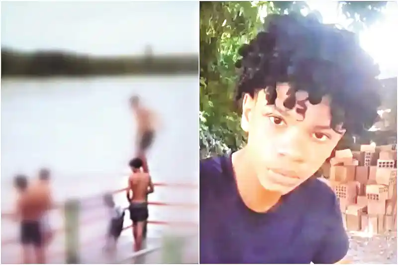 Raniel Xavier, de 15 anos, desapareceu nas águas do Rio Itacaiunas: tragédia!/ Fotos: Divulgação