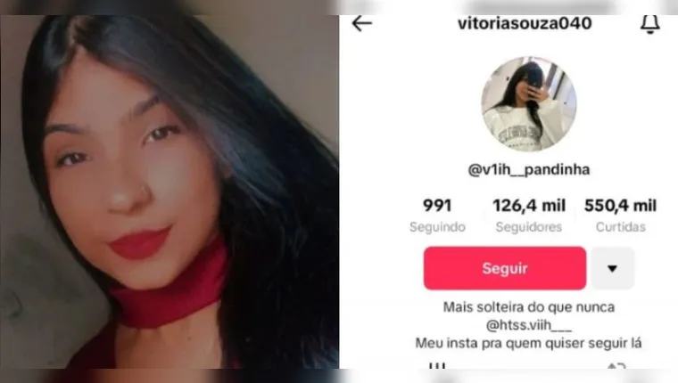 Familiares da vítima notaram alterações nas contas da jovem, incluindo a remoção de seguidores. | Reprodução/Redes Sociais
